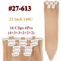 16 Clip in hair extension #27-613